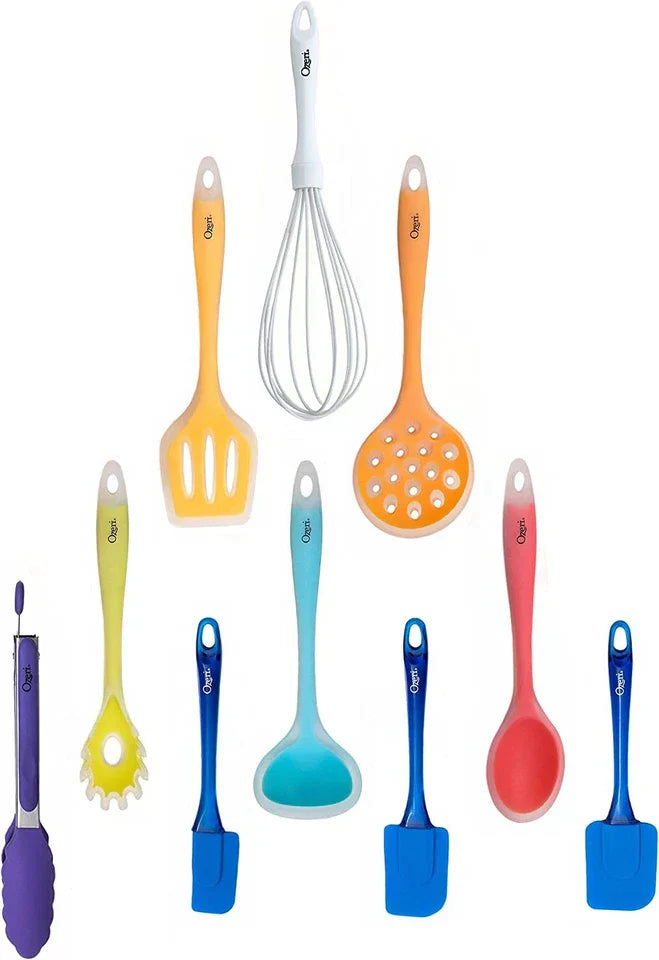 11-Piece All-in-One Silicone Kitchen Utensil Set, Multicolor + [FREE SHIPPING]
